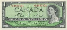 Canada P.075br 1 Dollar 1954 (1971-72) * replacement (1/1-) 