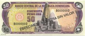 Dom. Republik/Dominican Republic P.149s 50 Pesos Oro 1995 Specimen (1) 