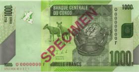 Kongo / Congo P.101bs 1000 Francs 2013 Specimen (1) 