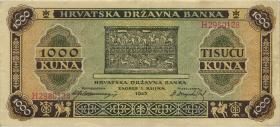 Kroatien / Croatia P.12 1000 Kuna 1941 (2) 