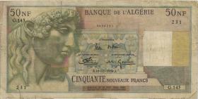 Algerien / Algeria P.120a 50 Neue Francs 18.12.1959 (4) 
