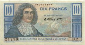 Frz.-Äquatorialafrika / F.Equatorial Africa P.21 10 Francs (1947) (2) 