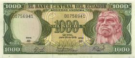 Ecuador P.120a 1000 Sucres 1979 (1) 