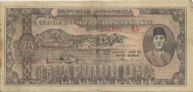 Indonesien / Indonesia P.025 25 Rupie 1947 (2-) 