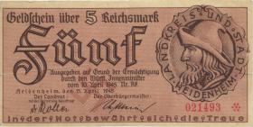 Notgeld Heldenheim 5 Reichsmark 15.4.1945 (3) 
