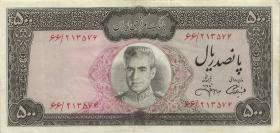 Iran P.093c 500 Rials (1971-73) (3) 