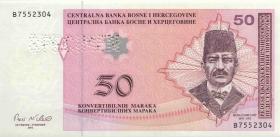 Bosnien & Herzegowina / Bosnia P.067bs 50 Konver. Maraka 2002 Specimen (1) 