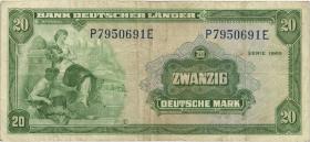 R.260 20 DM 1949 Bank Deutscher Länder (3) P/E 