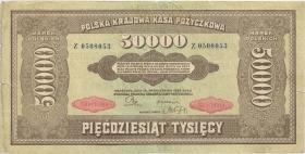 Polen / Poland P.033 50.000 Mark 1922 (3-) 
