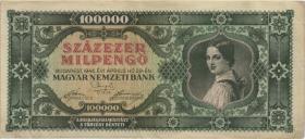 Ungarn / Hungary P.127 100.000 Milpengö 1946 (3) 