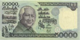 Indonesien / Indonesia P.136d 50.000 Rupien 1995/1998 (2) 