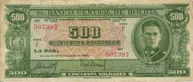 Bolivien / Bolivia P.148 500 Boliviano L. 1945 (3) 