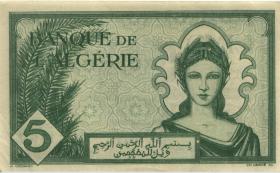 Algerien / Algeria P.091 5 Francs 1942 (1/1-) 