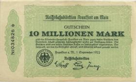 PS1219a Reichsbahn Frankfurt 10 Millionen Mark 1921 (1-) 