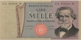Italien / Italy P.101a 1000 Lire 1969 (1) 