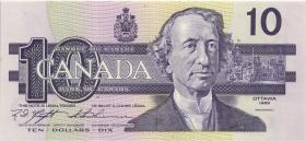 Canada P.096c 10 Dollars 1989 (1) ohne Serifen 
