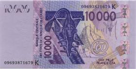 West-Afr.Staaten/West African States P.718Kg 10.000 Francs 2009 (1) 