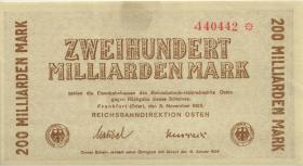 PS1235b Reichsbahn Frankfurt/Oder 200 Milliarden Mark 1923 (2/1) 