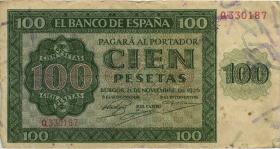 Spanien / Spain P.101 100 Pesetas 1936 (3-) 