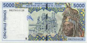 West-Afr.Staaten/West African States P.713Kg 5000 Francs 1998 (1) 