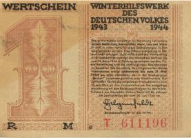 WHW-40 Winterhilfswerk 1 Reichsmark 1943/44 (3) 