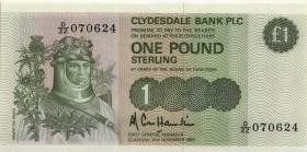 Schottland / Scotland P.211cr 1 Pounds Sterling 1985 D/ZZ (1) 