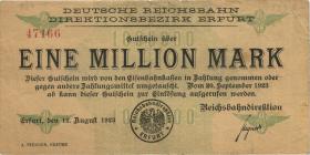 PS1201 Reichsbahn Erfurt 1 Million Mark 1923 (4) 