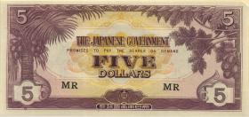 Malaya-Jap.Besetzung P.M 06c 5 Dollars (1942) (1) 