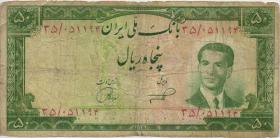 Iran P.061 50 Rials 1953 (4-) 
