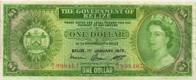 Belize P.33c 1 Dollar 1976 (3) 