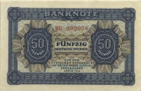 R.339b: 50 Pfennig 1948 6-stellig BV (1-) 
