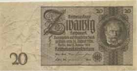 R.174d: 20 Reichsmark 1929 (3-) 