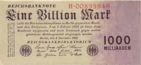 R.126a: 1 Billion Mark 1923 H Reichsdruck (1/1-) 