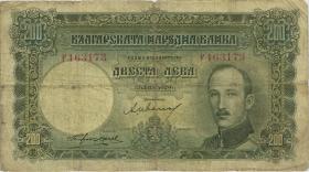 Bulgarien / Bulgaria P.050a 200 Lewa 1929 (5) 