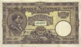 Belgien / Belgium P.095 100 Francs 10.3.1923 (3+) 
