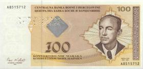 Bosnien & Herzegowina / Bosnia P.069bs 100 Konver. Maraka 2002 Specimen (1) 