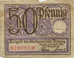 R.790: Danzig 50 Pfennig 1919 (4) 