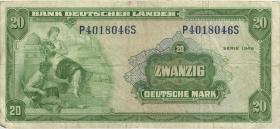 R.260 20 DM 1949 Bank Deutscher Länder (3) P/S 