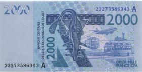 West-Afr.Staaten/West African States P.116Aw 2000 Francs 2023 (1) 