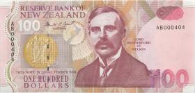 Neuseeland / New Zealand P.181 100 Dollars (1992) AB 000404 (1) 