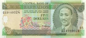 Barbados P.61 5 Dollars (2000) (1-) 