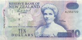 Neuseeland / New Zealand P.178 10 Dollars (1992) (2+) 