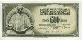 Jugoslawien / Yugoslavia P.091b 500 Dinara 1981 (1) 