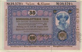 Österreich Donaustaat / Austria P.S153 50 Kronen (1923-37) (1/1-) 1936 4. Klasse 