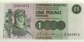 Schottland / Scotland P.211a 1 Pounds Sterling 1982 (1) 