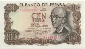 Spanien / Spain P.152r 100 Pesetas 1970 (1974) 9A 4483993 (1) 