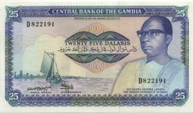 Gambia P.11b 25 Dalasis (1987-90) (1) 