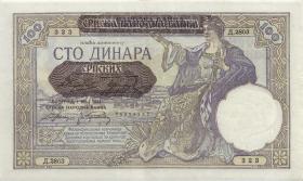R.601: Serbien 100 Dinara 1941 (1-) 