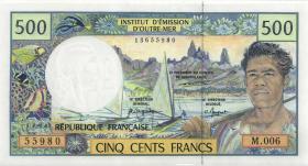 Frz. Pazifik Terr. / Fr. Pacific Terr. P.01b 500 Francs (1992) (1) 