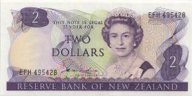 Neuseeland / New Zealand P.170a 2 Dollars (1981-85) (2+) 